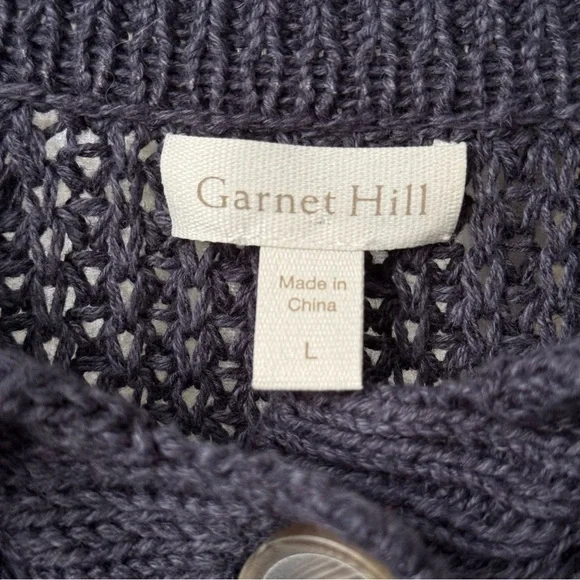 Garnet Hill Isle Linen/Cotton Relaxed Cardigan - Picture 7 of 9